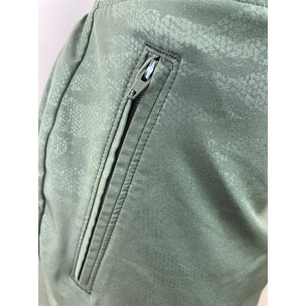 Orvis Women's Olive Green Tube Skirt With Built-In Shorts & Zipped Pockets Sz L - Picture 5 of 8